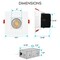 Luxrite 4 Inch Square LED Recessed Downlights 5 CCT Selectable 2700K-5000K 15W 1100LM Dimmable Baffle 4-Pack LR24950 LR24955-4PK - alternate 4